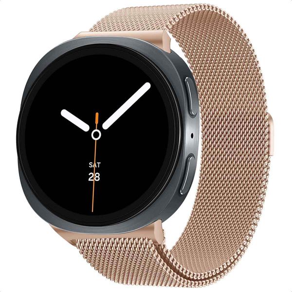 Cinturino Magnetico Milanese Imoshion Per Samsung Galaxy Watch 8 (40/44 Mm) / Classic (46 Mm) - Oro Rosa-image