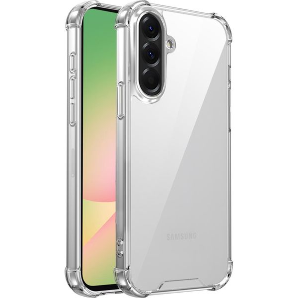 Custodia Trasparente Per Samsung Galaxy A26, Retro Trasparente Ibrido, Copertura Antiurto In Tpu Bumper-image