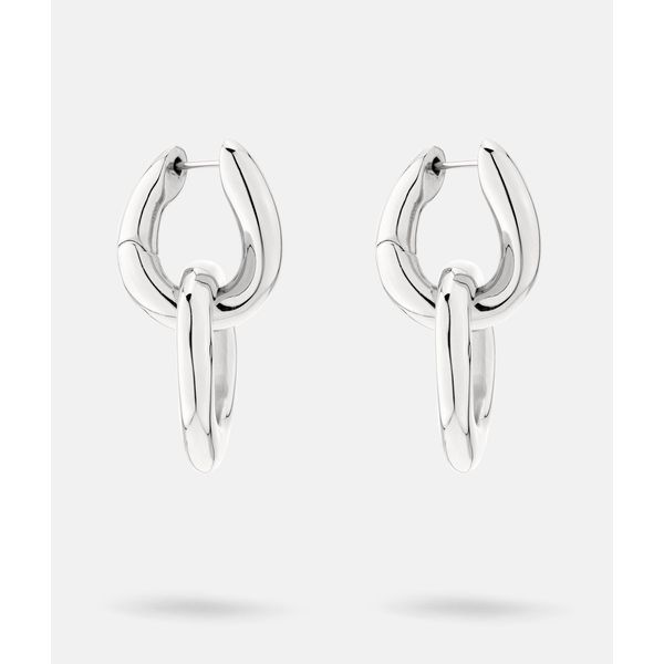 Paar Creolen Liebeskind Berlin "Schmuck Geschenk Edelstahl Ohrringe The Organic", Silber (Silberfarben), Ohrringe, Damen, Edelstahl, EinhäNger Abnehmbar-image