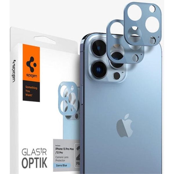 Spigen Iphone 13 Pro / 13 Pro Max Protezione Lente Optik.Tr Confezione Da 2 Pezzi - Sierra Blue-image