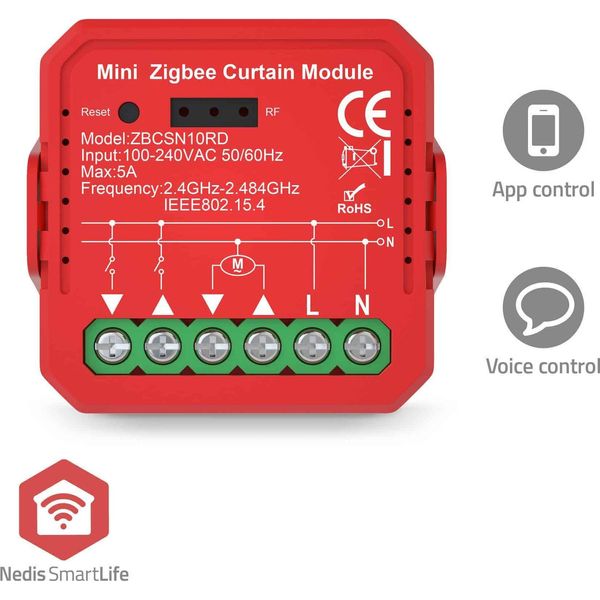 Interruttore Di Alimentazione Smartlife | Zigbee 3.0 | 1000 W | Connessione Terminale | App Disponibile Per: Android™ / Ios-image