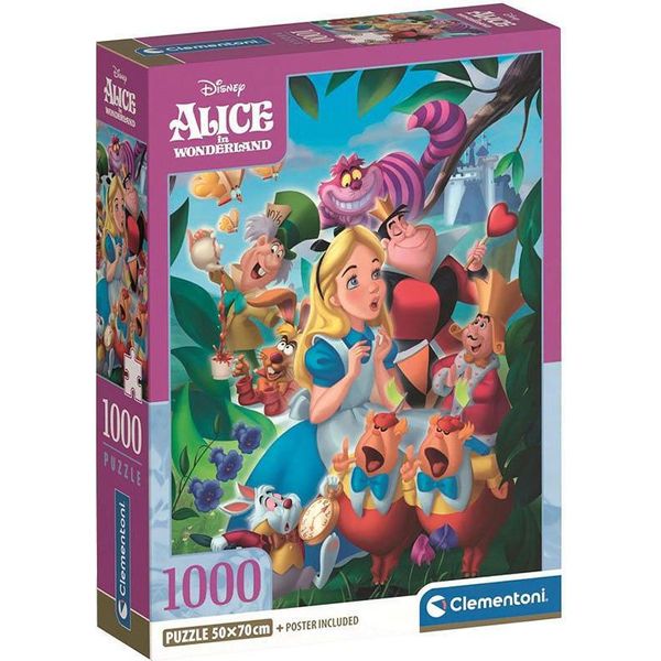 Cle Puzzle 1000 Compact Alice Nel Paese Delle Meraviglie 39952-image
