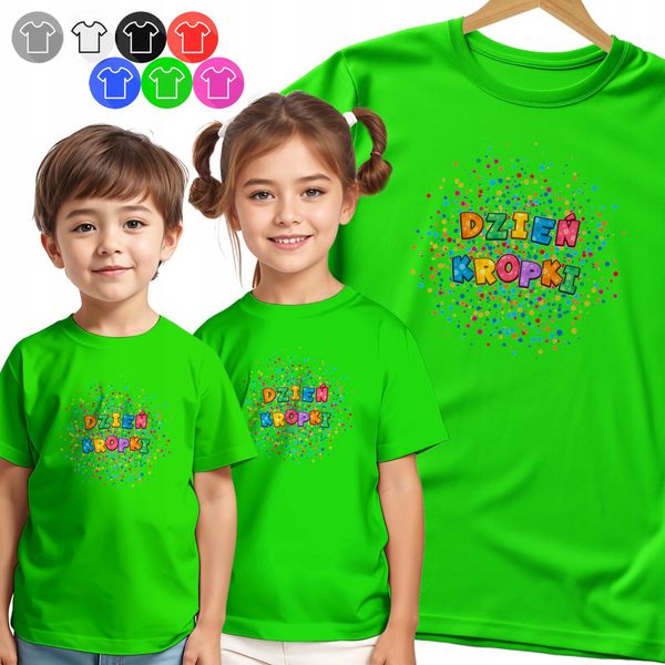 T-Shirt Per Bambini - Disegni Colorati A Pois Diurni - 86 Xxxs-image