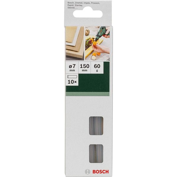 Bosch - HeißKleber-Sticks - FüR Holz, Leder - 10 StüCke - 7 Mm - LäNge: 150 Mm (2609256A04)-image