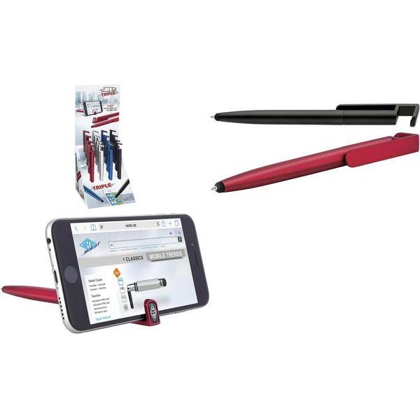 Wedo Stilo 3 In 1 "Triple"", Stilo Per Display Da 16 Pezzi Con Biro E Supporto Per Smartphone, Morbido - 16 Pezzi (261 51299)"-image