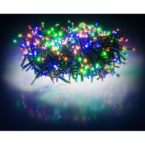 Retlux Rxl 289 Catena Di Natale - Riccio 600LED, Timer: 6/18 H, Numero Di Led 600, Colore Della Luce Multicolore, Per Uso Interno Ed Esterno, Protezione Ip 44-image