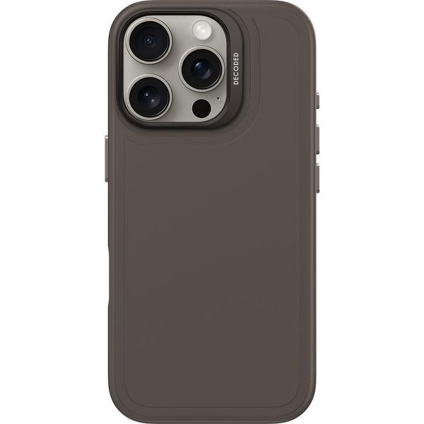 Etui Decoded Antimicrobial Silicone Stacks Backcover Z Magsafe Do Iphone 16 Pro - CiemnobrąZowe-image