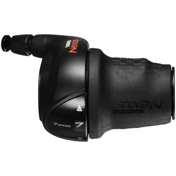Shimano Twist Shifter 7 Velocità Nexus SLC3000 NX10 Senza Cavo Esterno - Nero (Confezione Da Officina)-image