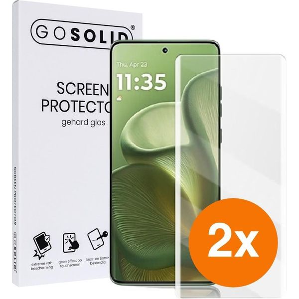 Solidale! Protezione Dello Schermo Motorola Edge 60 Pro In Vetro Duro - Confezione Da Due Pezzi-image
