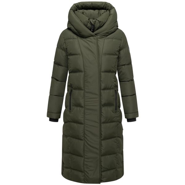 Steppmantel Navahoo "Engelsfeder Xiv", Damen, Gr. Xxl (44), OlivgrüN, Obermaterial: 100% Polyester. Innenfutter: 100% Polyester. Wattierung: 100% Polyester. ÄRmelfutter: 100% Polyester, Gerade Knieumspielend, Hoch Geschlossener Ausschnitt, ÄRmel Ohne ÄRmelschlitz Elastischer Bund, MäNtel Steppmantel, Langer Wintermantel Mit Innenliegenden RucksackträGern-image