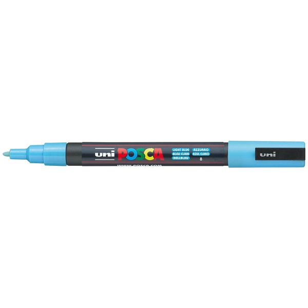 Uni-Ball® 186540 Marcatore A Pigmenti Posca - 0,9 - 1,3 Mm, Azzurro-image