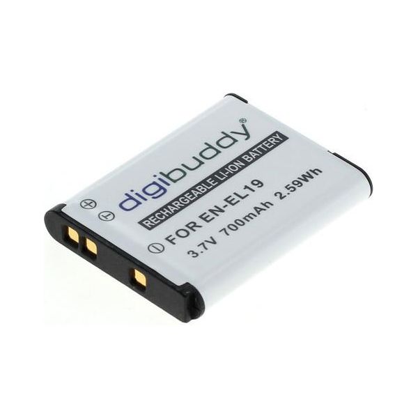 Batteria Digibuddy Compatibile Con Nikon EN-EL19 / Sony NP-BJ1 Li-Ion-image