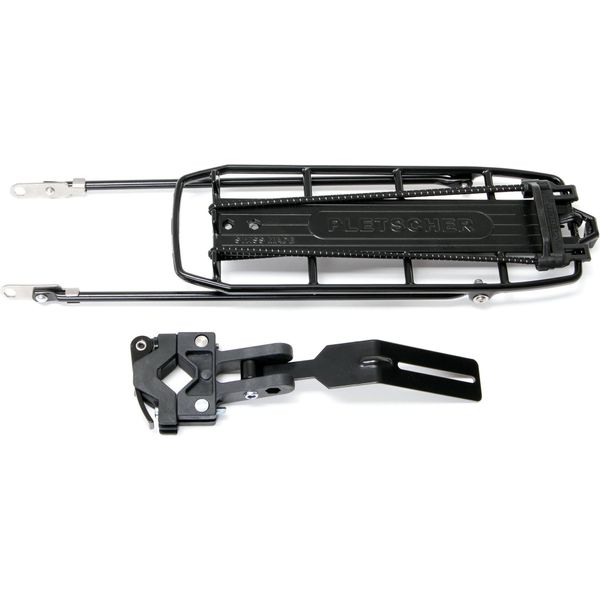 Portapacchi Posteriore Pletscher Quick-Rack Suspension, 26-28", Nero, Capacità Di Carico 10 Kg, Per Montaggio Su Forcellino E Reggisella"-image