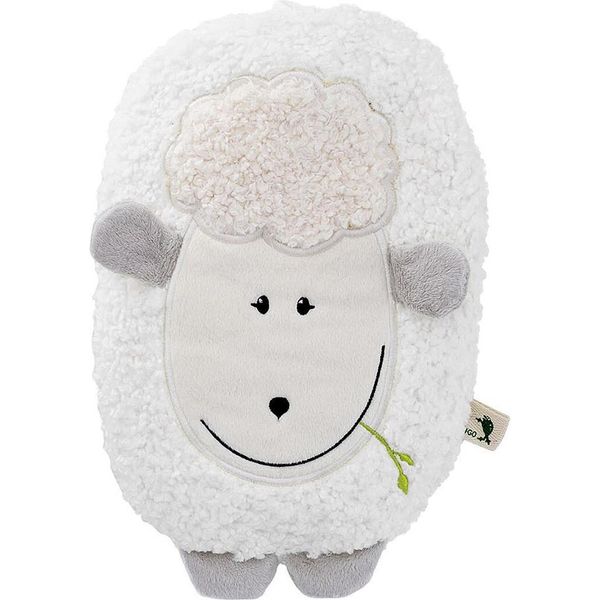 Hugo Frosch Borsa Dell'acqua Calda In Pile Di Agnello Con Chiusura In Velcro 0,8 Litri Bianco-image
