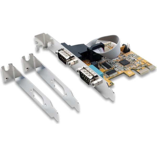 Exsys EX-44082 - Serieller Adapter - Pcie 3.0 X16 Low-Profile - RS-232/V.24 X 2-image