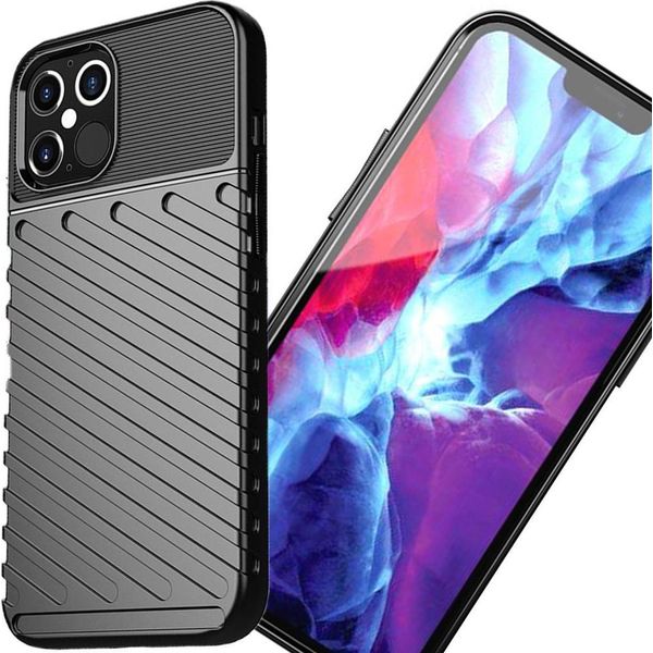 Thunder Case Elastyczne Pancerne Etui Pokrowiec Xiaomi Redmi Note 9T 5G Czarny-image