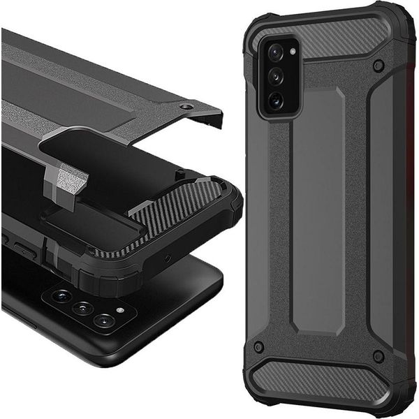 Custodia Ibrida Blindata Xiaomi Redmi K40 Pro+ / K40 Pro / K40 / Poco F3 Nero-image