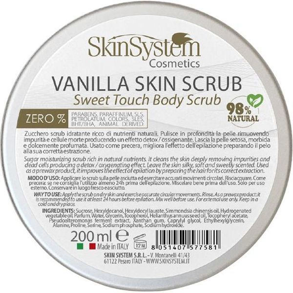 Skinsystem Vanilla Skin Scrub Sweet Touch Body Scrub 200Ml - Scrub Idratante-image