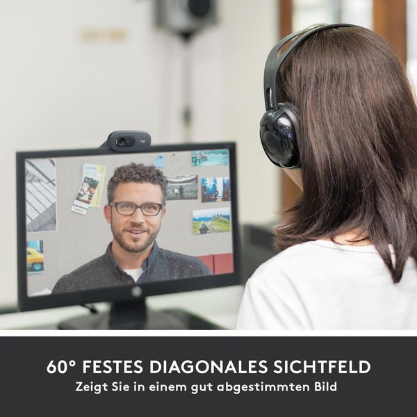 Logitech C505 Hd Webcam 1280 X 720 Pixel Usb Schwarz (960-001363)-image