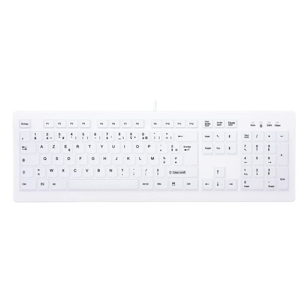 Cherry AK-C8100F-U1-W/FR Tastatur Usb Azerty FranzöSisch Weiß (AK-C8100F-U1-W/FR)-image