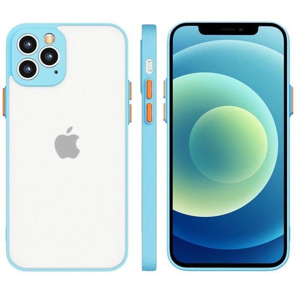 Milky Case Custodia In Silicone Flessibile Traslucido Per Samsung Galaxy S21 Ultra 5G Blu-image