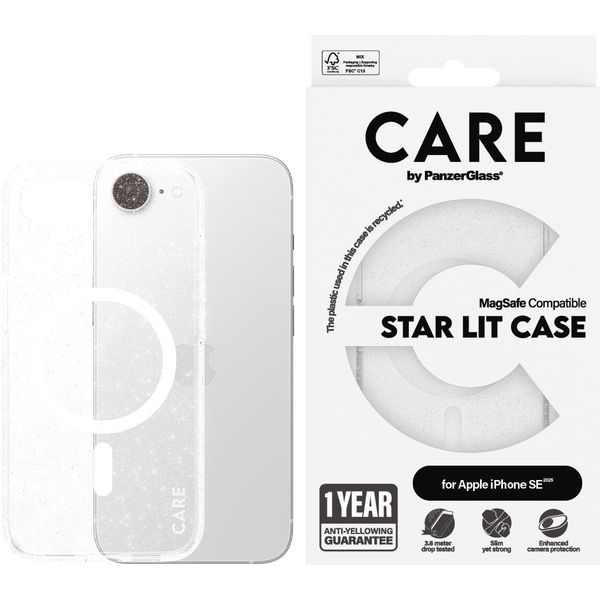 Panzerglass Care By ® Flagship Case Urban Combat Star Lit W. White Qi Compatibile Iphone 16E-image