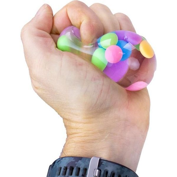 1 X Pallina Squish Con Perline Colorate, Circa 5,5 Cm-image