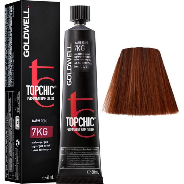 Goldwell Topchic Tube 7KG Copper Gold Medium 60Ml - Colore Permanente In Tubo-image