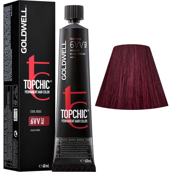 Goldwell Topchic Tube C6VV Max Vivid Violet 60Ml - Colore Permanente In Tubo-image