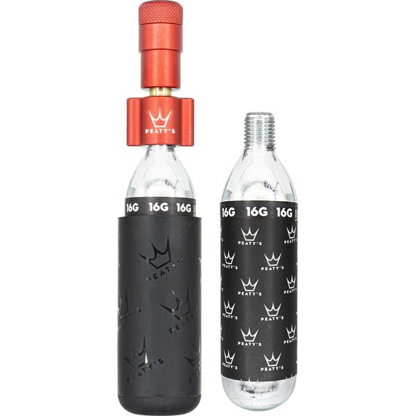 Gonfiatore Per Pneumatici Holeshot CO2 - Strada E Ghiaia (16 G) - Rosso-image