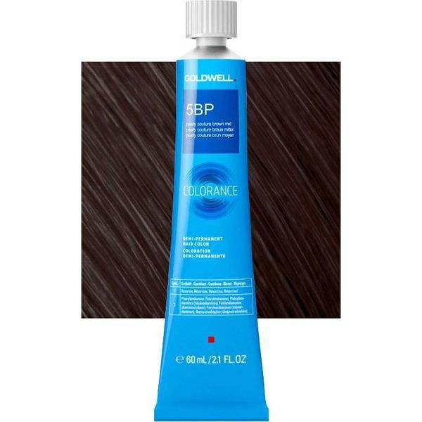 Goldwell, Colorance, Demi-Permanent Hair Dye, 5BP Medium Pearly Couture Brown, 60 Ml-image