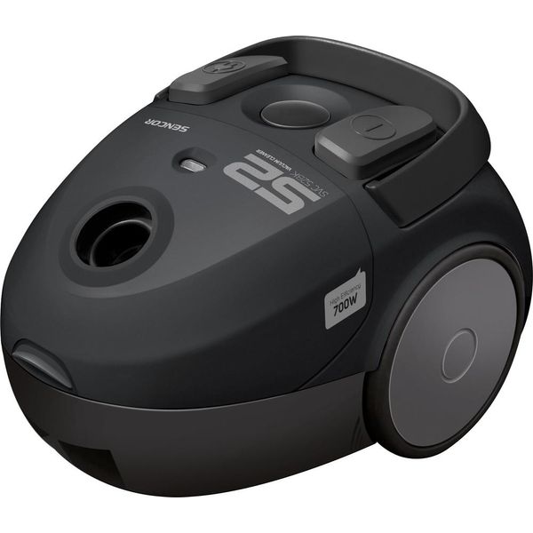 Sencor Svc 52BK-EUE3 Aspirapolvere Con Sacco, Motore Eco Ad Alta Efficienza Da 700 W, Tubo Telescopico In Acciaio Inox, Sistema Di Filtraggio A 5 Stadi, Volume Del Sacco Polvere 1,5 L-image
