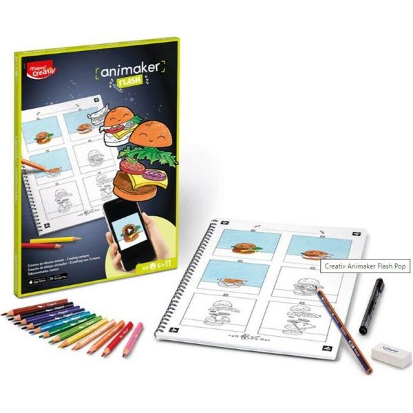 Maped® Creativ 907067 Maped® Creativ Comic-Gestalter Pop Malset Farbsortiert, 1 St.-image
