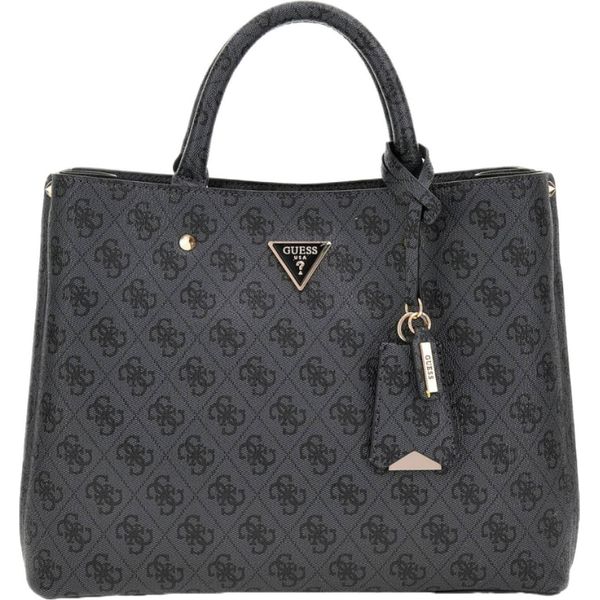 Borse Guess Borsetta In Ecopelle Meridian Ii Girlfriend Satchel Logo Carbone-image
