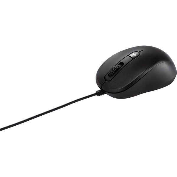 Asus MU101C Blue Ray Silent - Mouse - Per Destri E Mancini - Ottico - 3 Pulsanti - Cablato - Usb - Nero (90XB-image