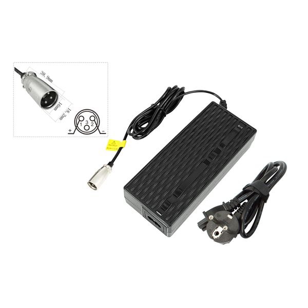 Caricabatterie Alimentatore, 42 V 2,0 A (Per Pedelec 36 V, E-Bike, Ecc.) Connettore Xlr-image