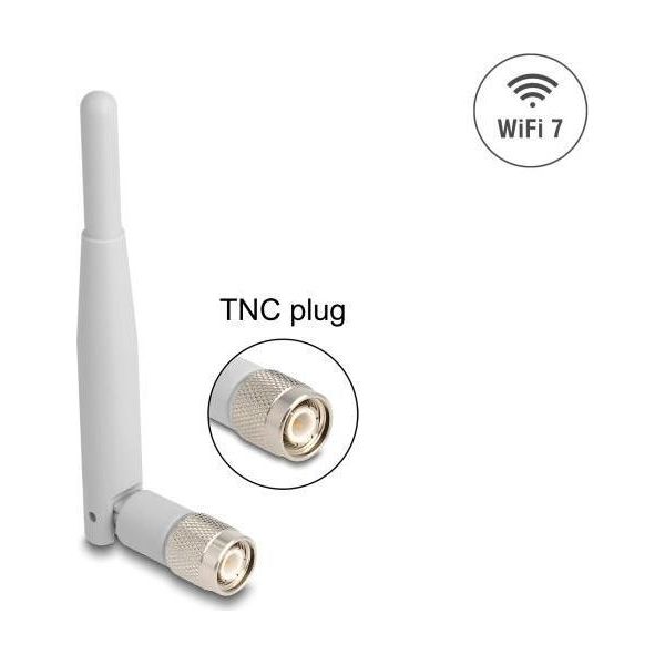 Delock Wifi 7 Antenne Tnc Stecker 2 - 3 Dbi 13.5 Cm Omnidirektional Mit Kippgelenk (90736)-image