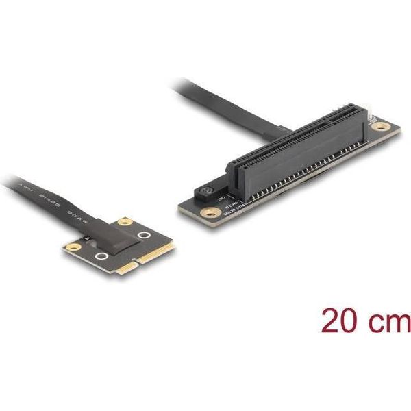 Delock Adapter Mini Pcie Stecker Zu 3.0 X8 Slot 90° Gewinkelt Mit Kabel 20 (81295)-image