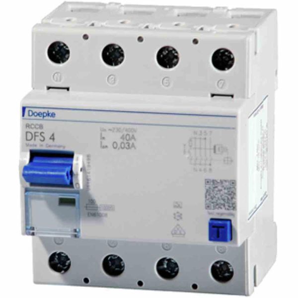 Doepke Fi-Schutzsch.63A DFS4A063-4/0,03-A Typ A 4-Polig 30Ma 230/400V DFS4-063-4/0,03-A (09144901)-image