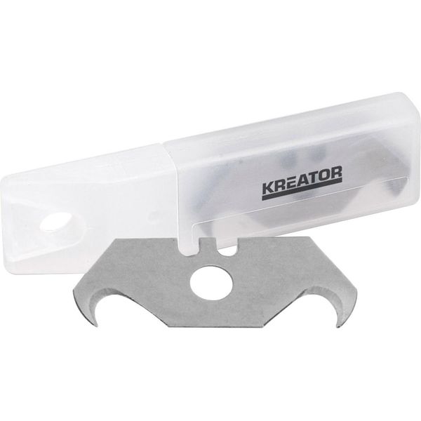 Lame Di Ricambio A Gancio Kreator 10 Pezzi 60 X 19 Mm Lame Di Ricambio A Gancio In Acciaio SK5-image
