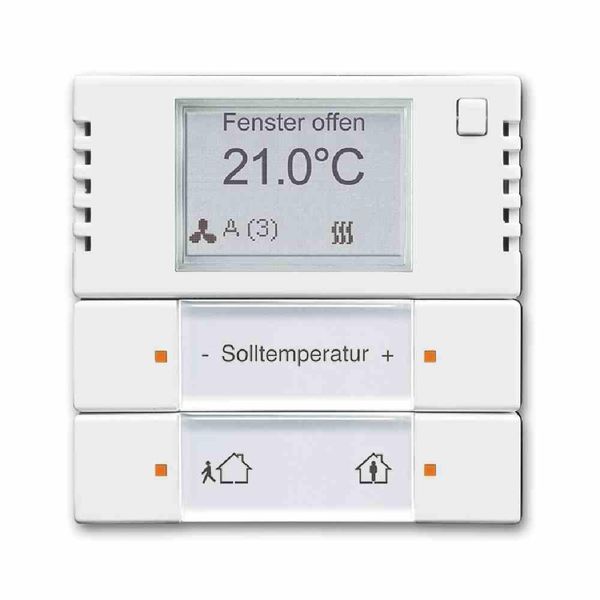 Busch-Jaeger 2CKA006134A0324. Tipo Di Prodotto: Sblocco Termostatico, Grado Di Protezione Internazionale (Codice Ip): IP20, Colore Del Prodotto: Bianco. Tensione Di Ingresso: 230 V, Frequenza Di Ingresso: 50 Hz. Larghezza: 63 Mm, Altezza: 63 Mm (2CKA006134A0324)-image