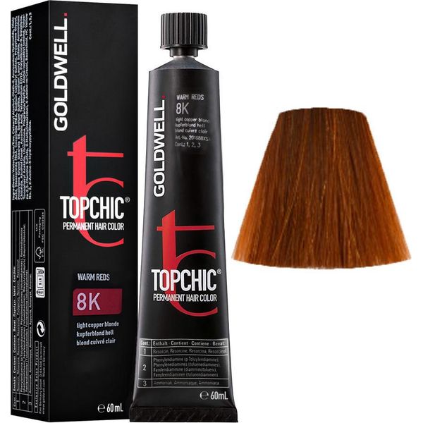 Goldwell Topchic Tube 8K Light Copper Blonde 60Ml - Colore Permanente In Tubo-image
