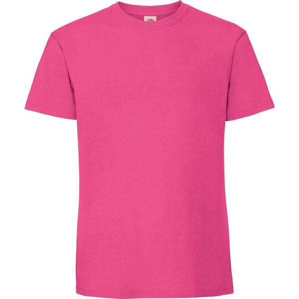 Maglietta Fruit Of The Loom Premium Uomo RW5974 (S) (Fucsia)-image