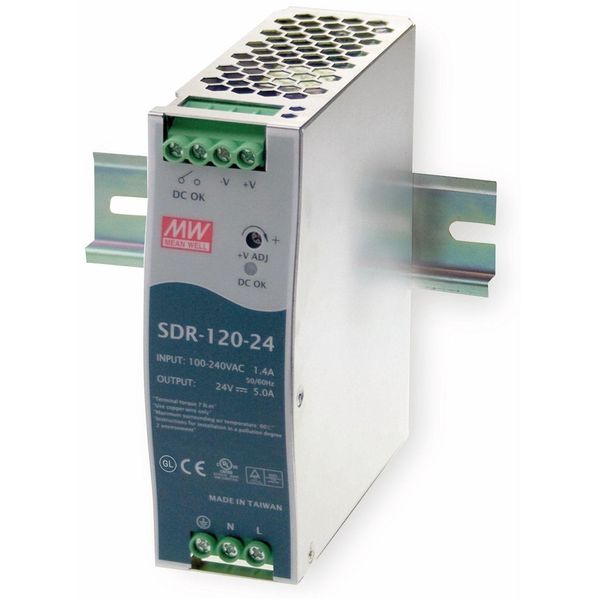 Mean Well Stromversorgung 120W Metallisch Netzteil (SDR-120-12)-image