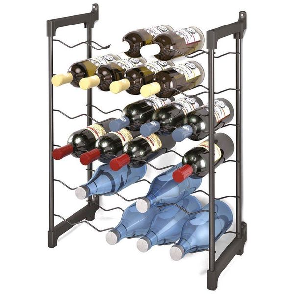 Tomado-Metaltex Chianti Wijnrek Voor 30 Flessen 68X50X26 Cm Zwart-image