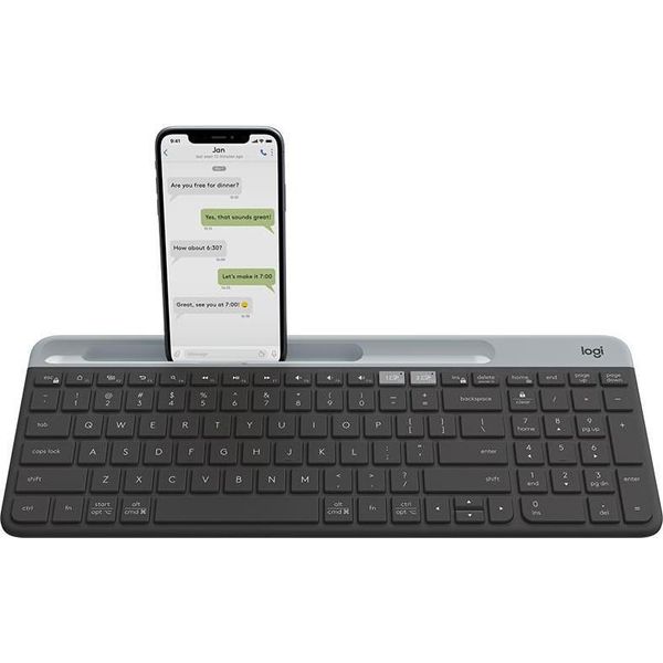 Logitech Tastiera Senza Fili Multidispositivo Logitech Slim K580-image