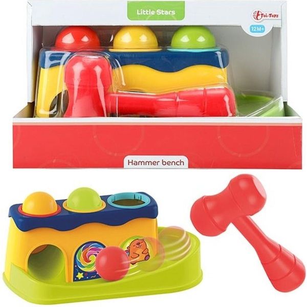 Toi-Toys - Panca A Martello Little Stars Con 3 Palle A Sonaglio-image