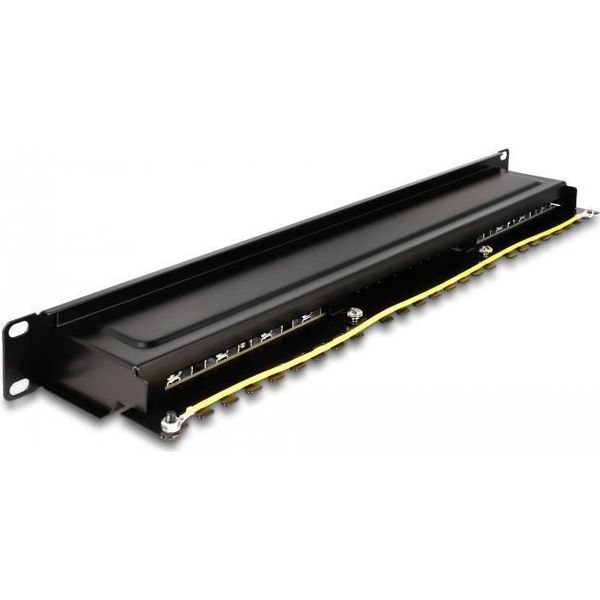 Delock - Pannello Patch - Montabile A Rack - Cat 6A - RJ-45 X 16, Lsa X 16 - Nero - 1U - 48,3 Cm (19")"-image