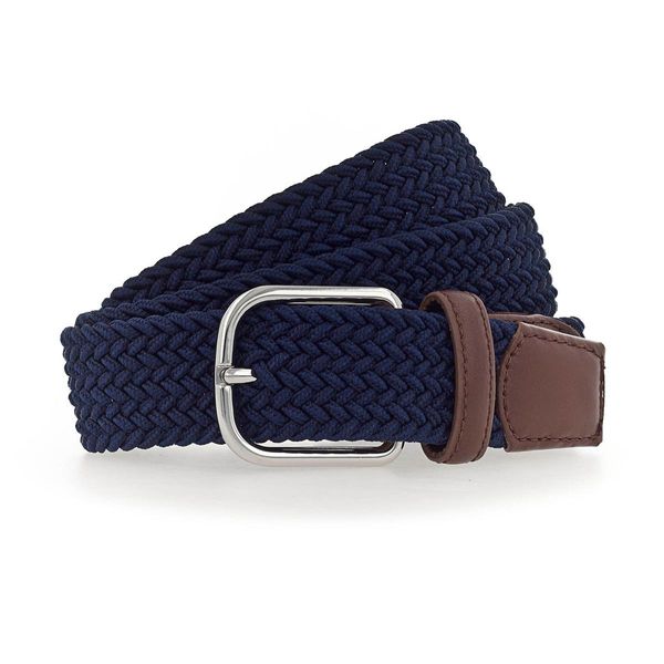 Vanzetti Cintura Braided Women's Belt W80 Midnight Blue Blu Scuro-image