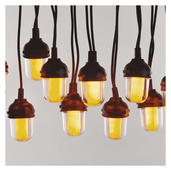 Catena Luminosa Emos Led - 10X Lampadine Per Feste, 4,5 M, Per Interni Ed Esterni, Vintage, DCPV01-image